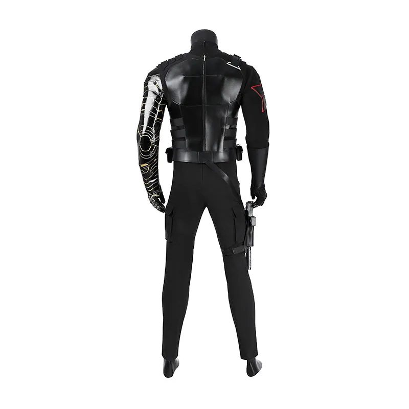 New Avengers Winter Soldier Bucky Barnes Cosplay Costume Deluxe Halloween Suit ACcosplay