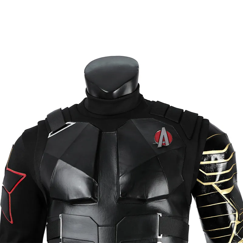 New Avengers Winter Soldier Bucky Barnes Cosplay Costume Deluxe Halloween Suit ACcosplay