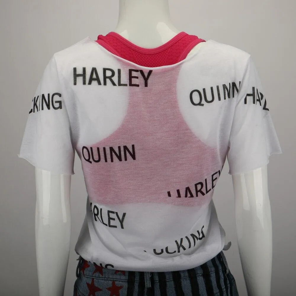 New Harley Quinn Birds of Prey Movie Costume Vest Short Pants Shirt Cosplay Costume Outfit Prop