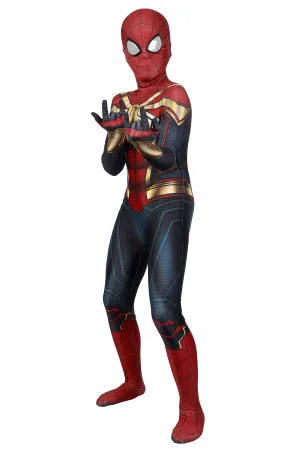 NEW KIDS Spider-Man No Way Home Cosplay Costume | Red Blue Spiderman Jumpsuit