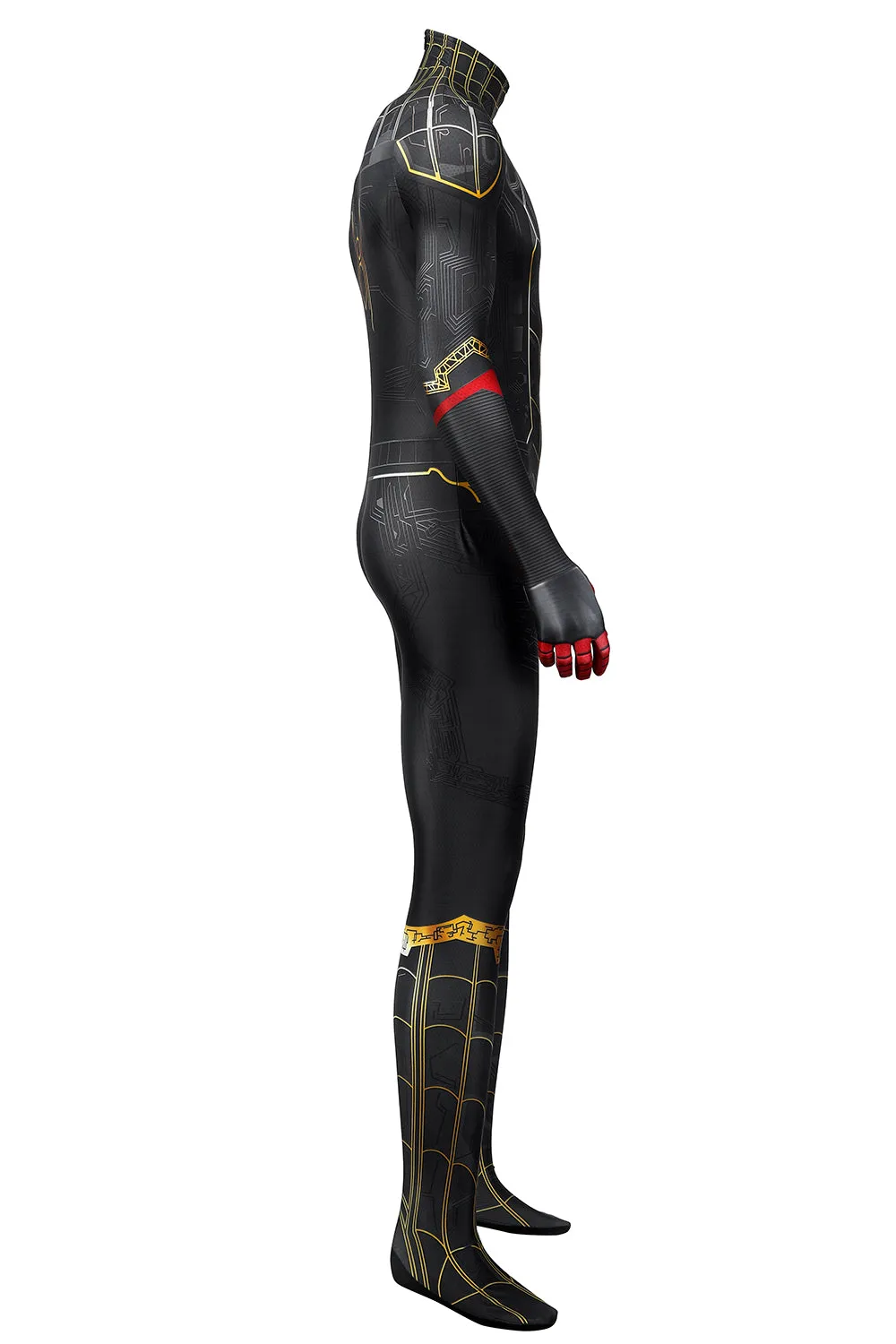 NEW Spider-Man No Way Home Cosplay Costume | Black Gold Jumpsuit