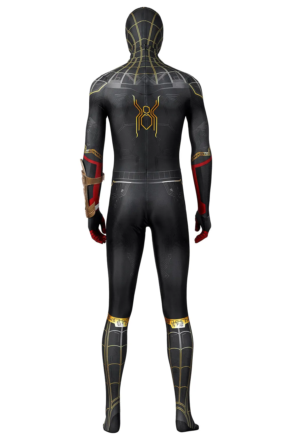NEW Spider-Man No Way Home Cosplay Costume | Black Gold Jumpsuit