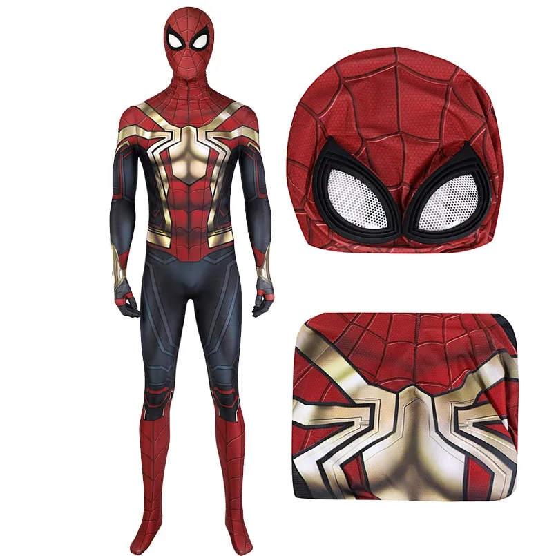 NEW Spider-Man No Way Home Cosplay Costume | Red Blue Jumpsuit Customization