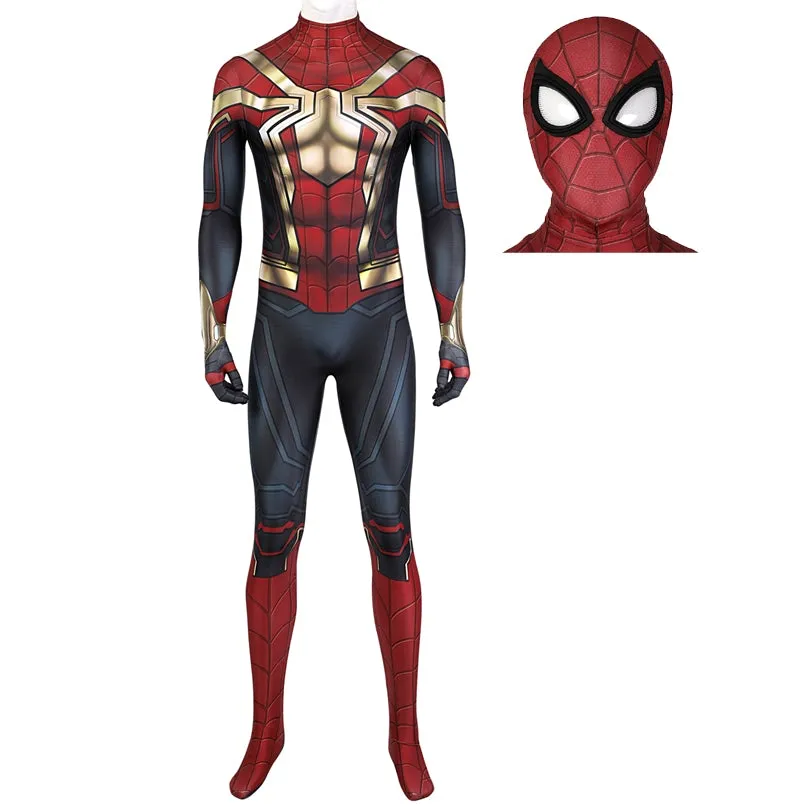 NEW Spider-Man No Way Home Cosplay Costume | Red Blue Jumpsuit Customization