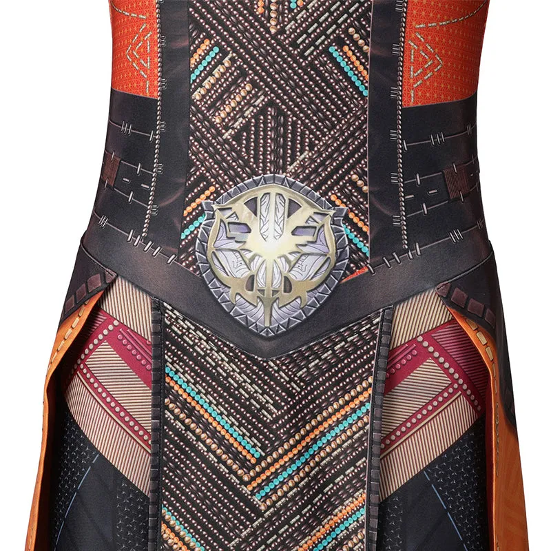 Okoye Battle Suit Black Panther Wakanda Dora Milaje Okoye Cosplay Costume Halloween Bodysuit