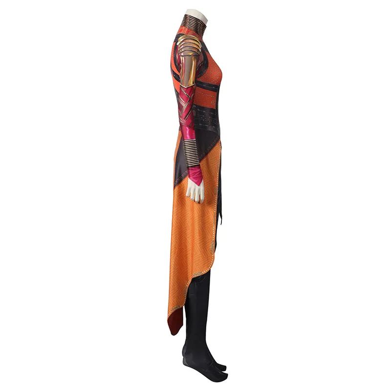 Okoye Battle Suit Black Panther Wakanda Dora Milaje Okoye Cosplay Costume Halloween Bodysuit