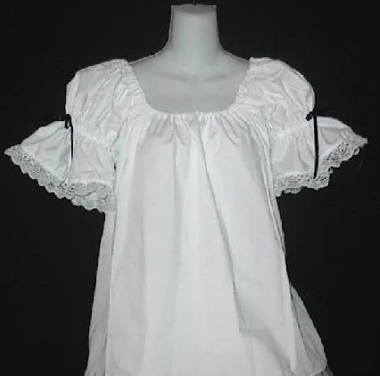 Pirate Chemise Top w/ Bows & Lace