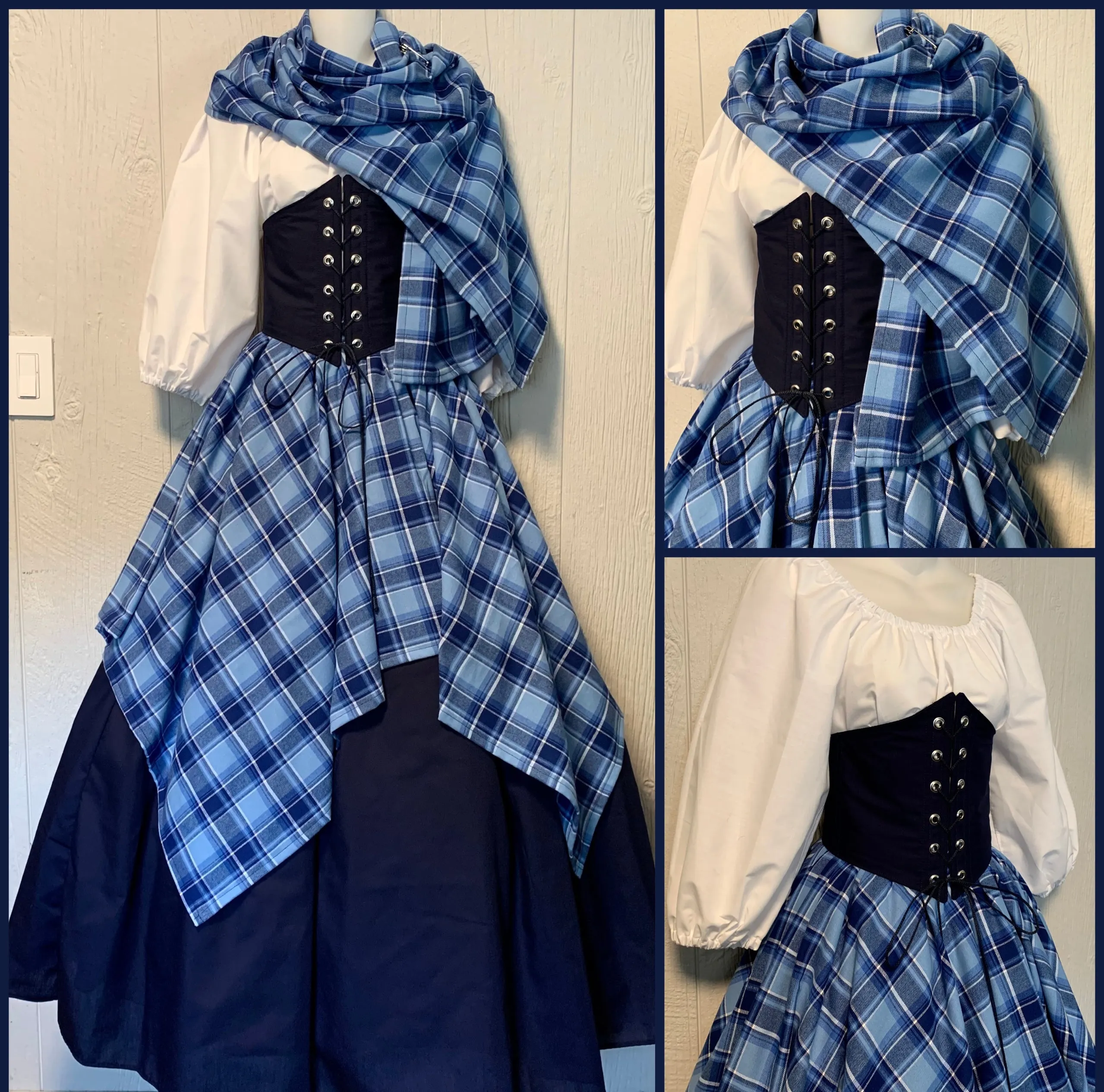 Plaid Fantasy Cincher Set