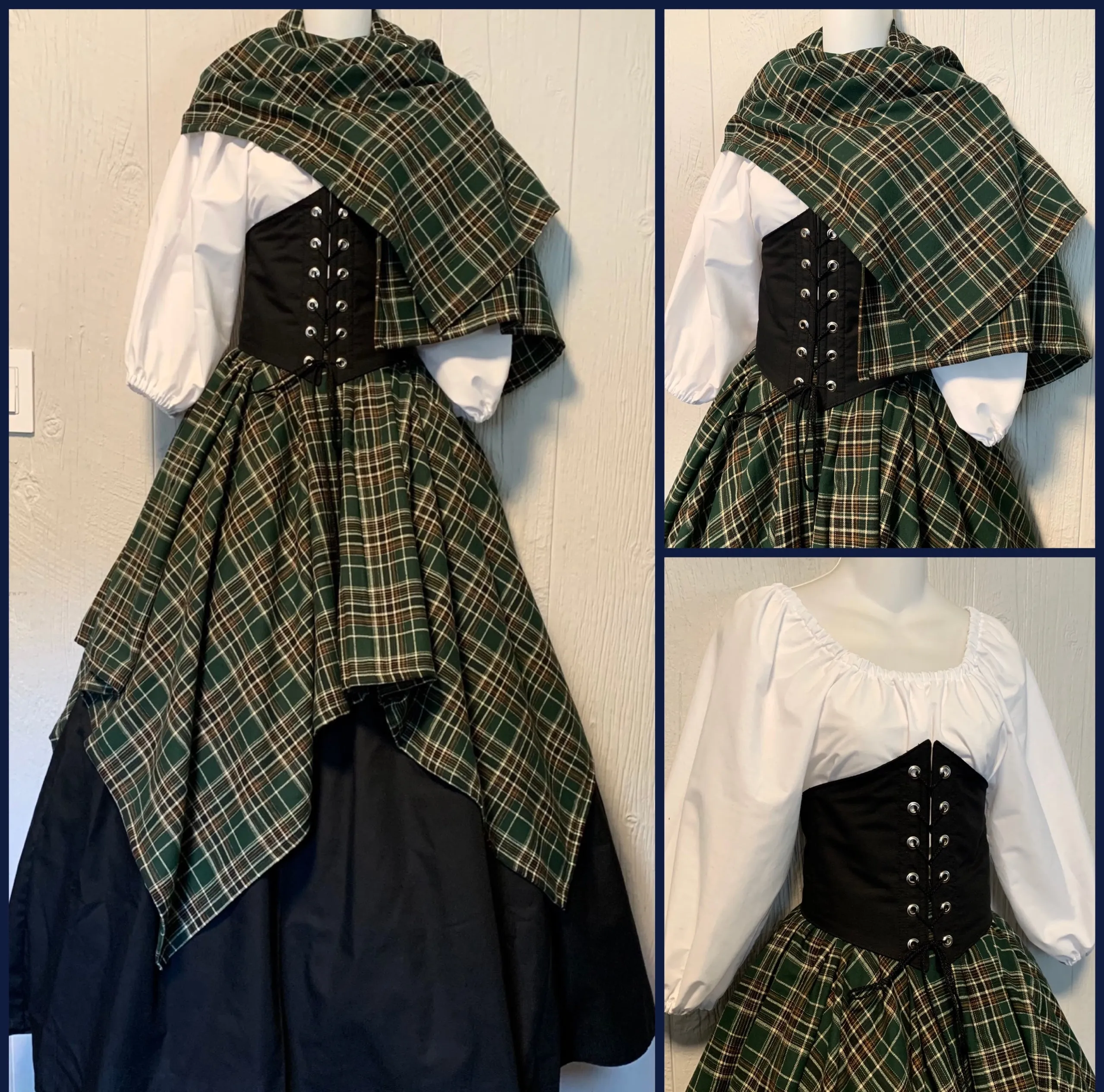 Plaid Fantasy Cincher Set