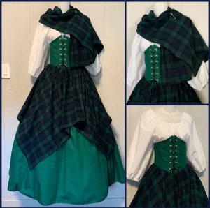 Plaid Fantasy Cincher Set