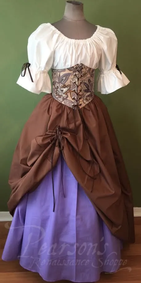 Plum Fairy Set with Added Long Skirt