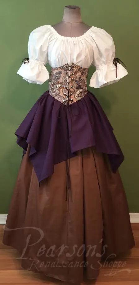 Plum Fairy Set with Added Long Skirt