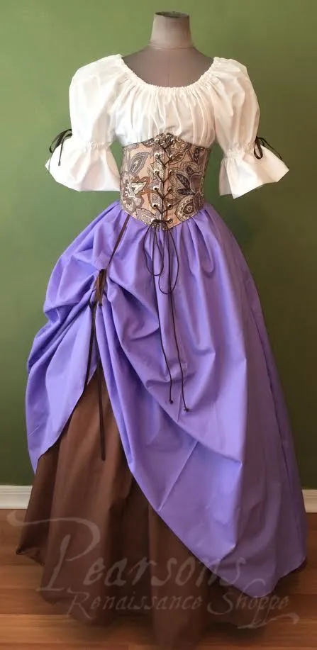 Plum Fairy Set with Added Long Skirt