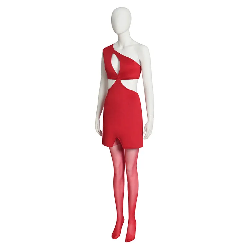Power Season 3 Cosplay Costume Ghost Red Dress Halloween Carnival Suit