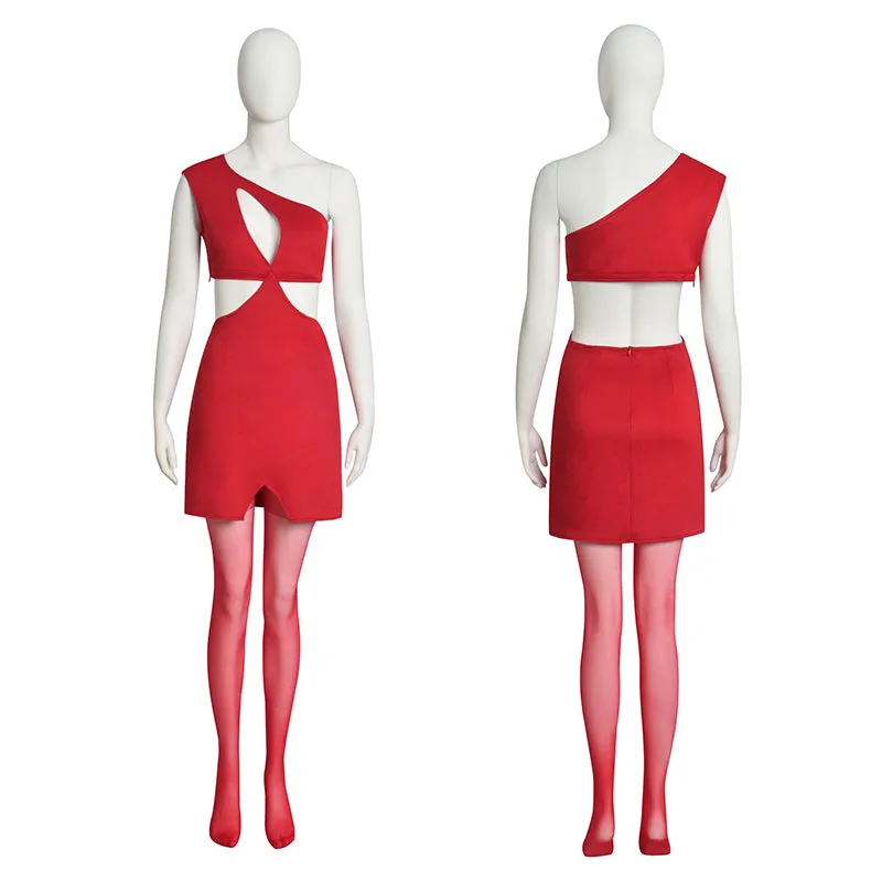 Power Season 3 Cosplay Costume Ghost Red Dress Halloween Carnival Suit