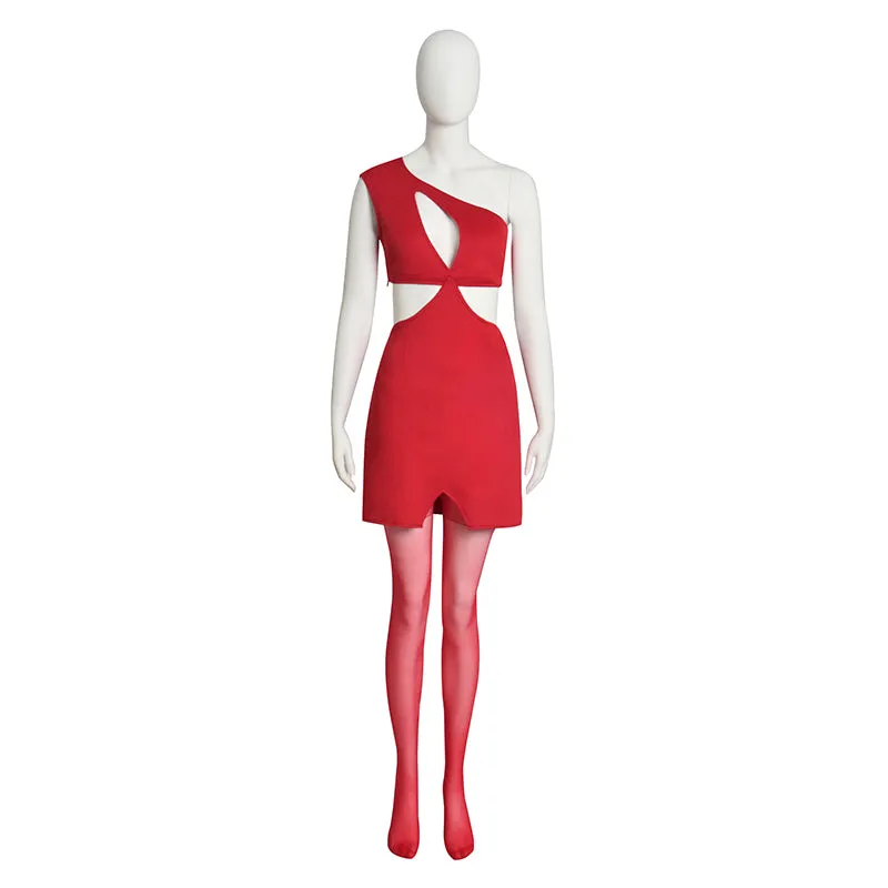 Power Season 3 Cosplay Costume Ghost Red Dress Halloween Carnival Suit
