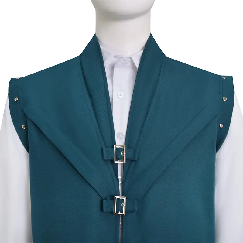 Prince Tangled Cosplay Flynn Rider Costume Vest Shirt Outfit Halloween Carnival Suit