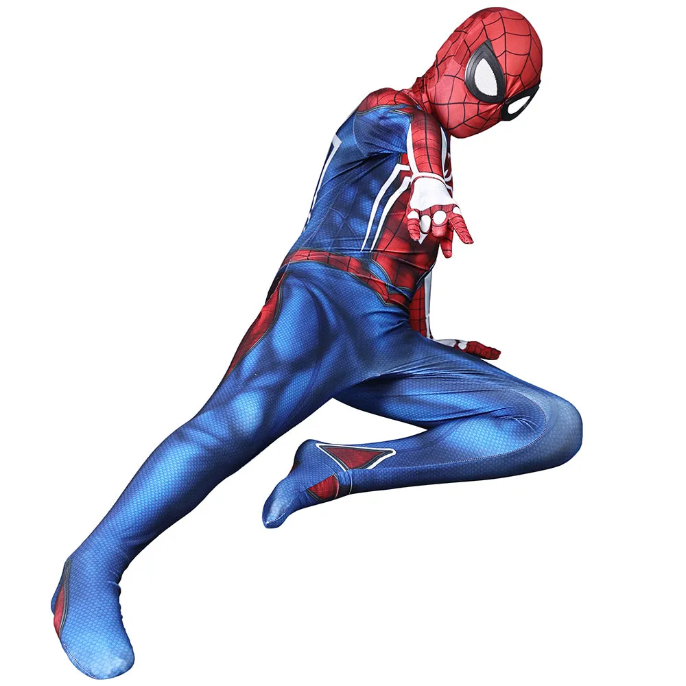 PS4 Spider-Man Spiderman Jumpsuit Cosplay Costume Kids Adults
