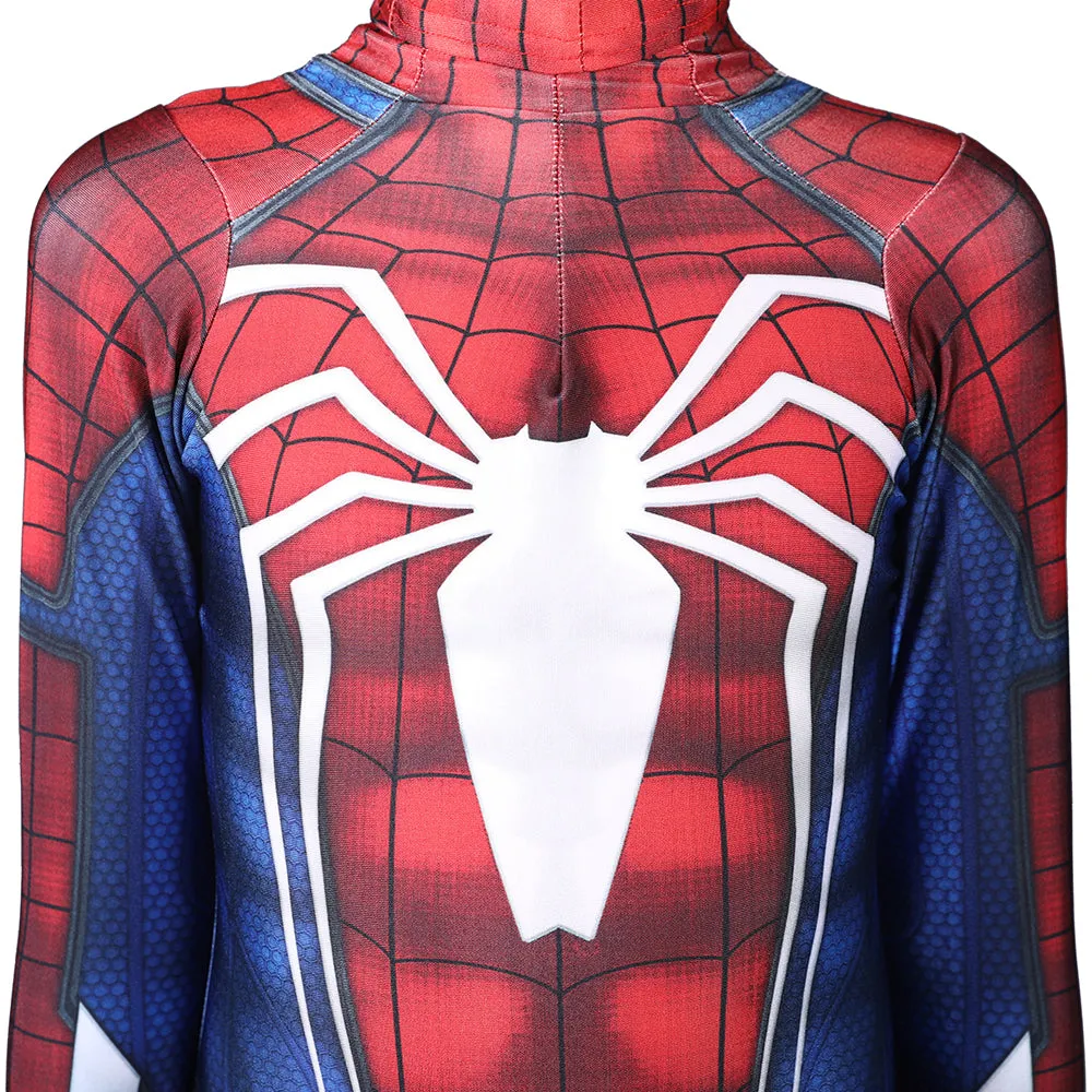 PS4 Spider-Man Spiderman Jumpsuit Cosplay Costume Kids Adults