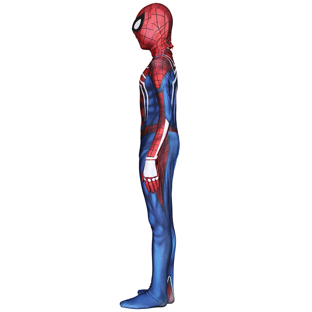 PS4 Spider-Man Spiderman Jumpsuit Cosplay Costume Kids Adults