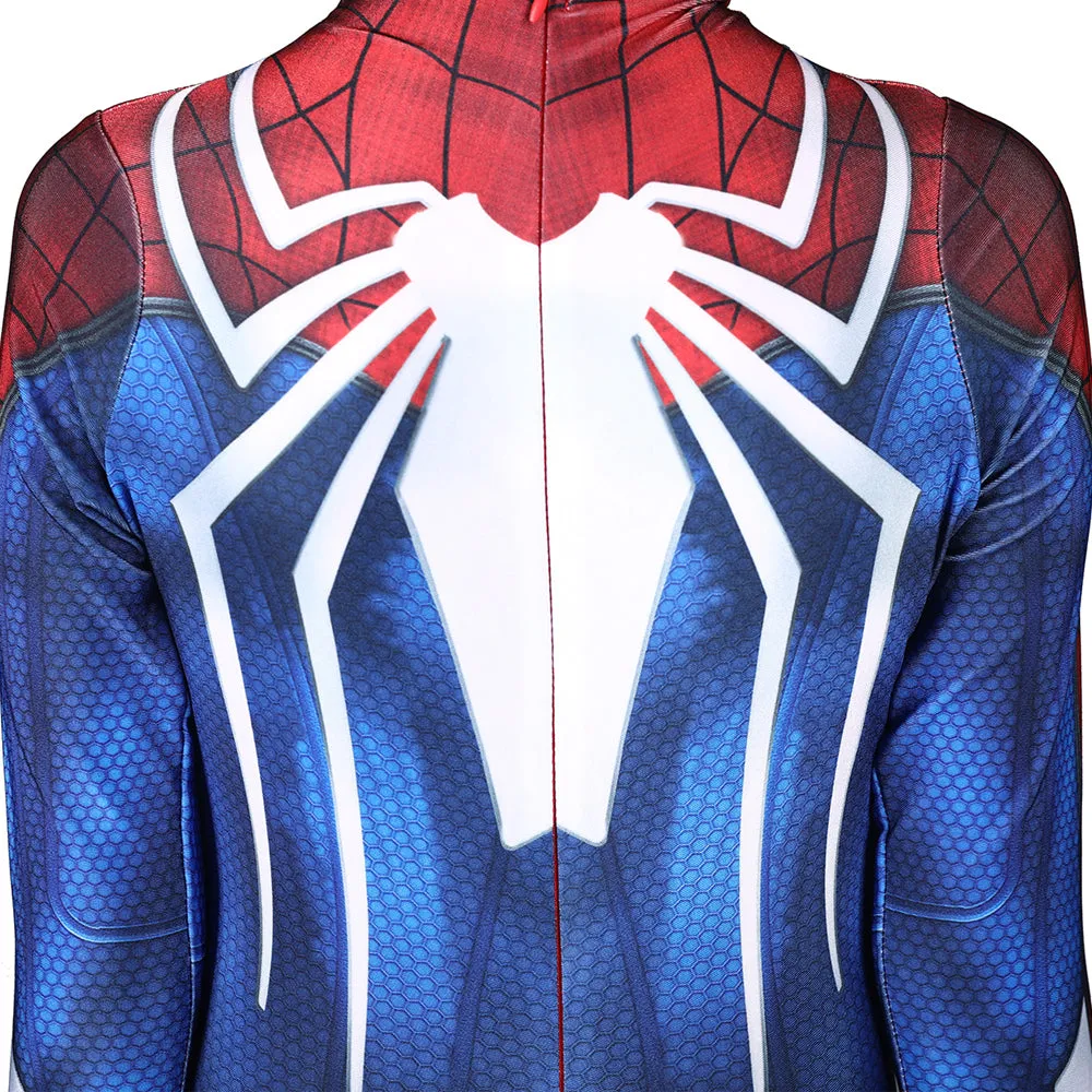 PS4 Spider-Man Spiderman Jumpsuit Cosplay Costume Kids Adults