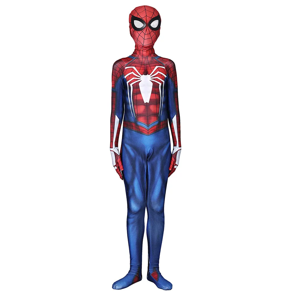 PS4 Spider-Man Spiderman Jumpsuit Cosplay Costume Kids Adults
