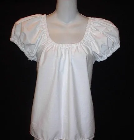 Puff Sleeve Peasant Chemise Top