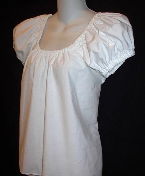 Puff Sleeve Peasant Chemise Top