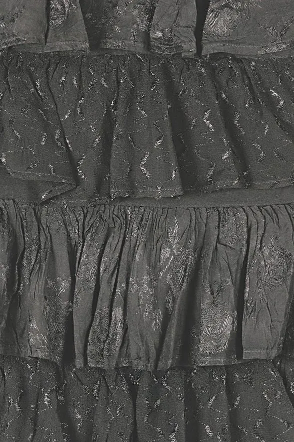 Rayon Ruffle Stone Washed Skirt