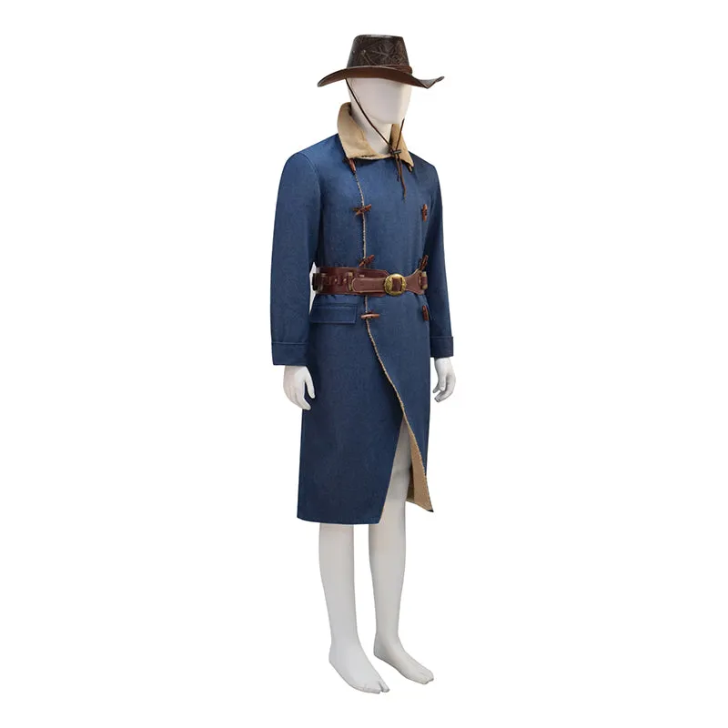 Red Dead Redemption 2 Arthur Morgan Blue Coat Halloween Suit ACcosplay