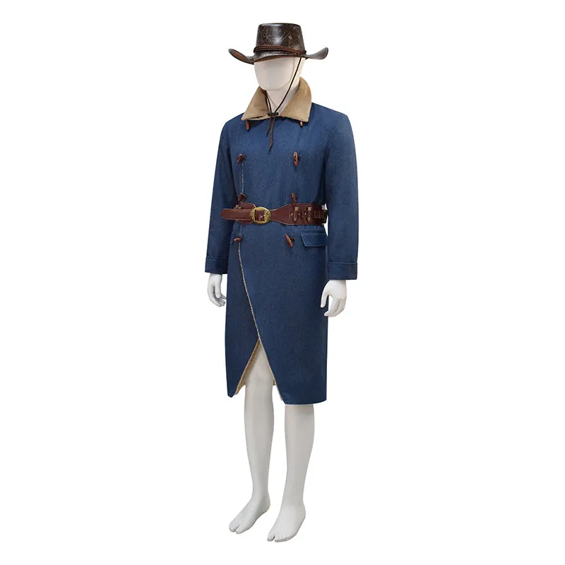 Red Dead Redemption 2 Arthur Morgan Blue Coat Halloween Suit ACcosplay