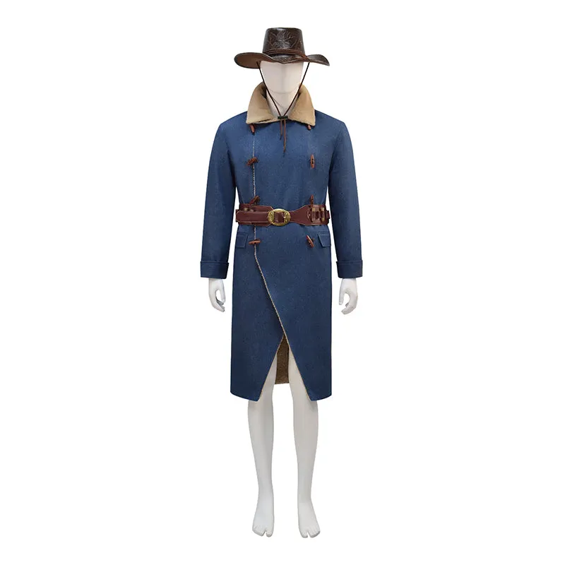 Red Dead Redemption 2 Arthur Morgan Blue Coat Halloween Suit ACcosplay