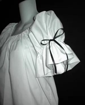 Renaissance Chemise Top w/Black Bows