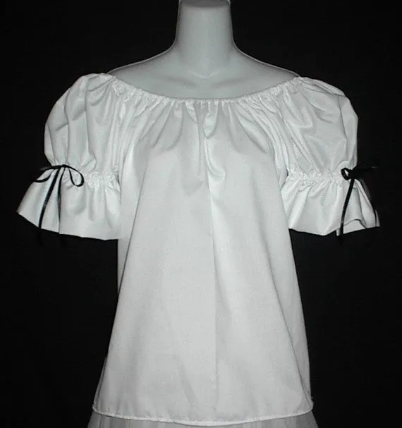 Renaissance Chemise Top w/Black Bows
