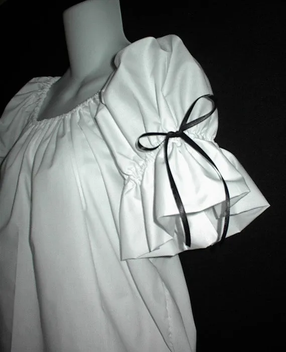 Renaissance Chemise Top w/Black Bows