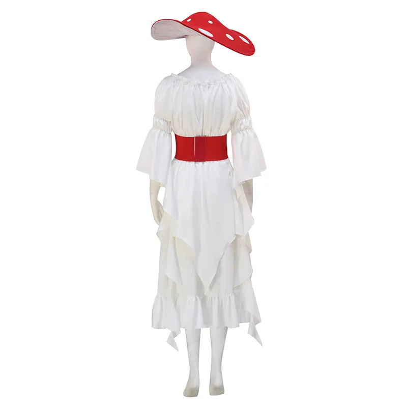 Renaissance Mushroom Medieval Cosplay Costume Medieval Dress Victorian Fairy Retro Dress Halloween Suit