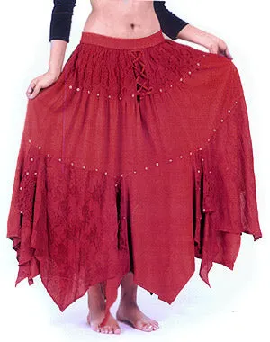 Ribbons & Beads Rayon Skirt