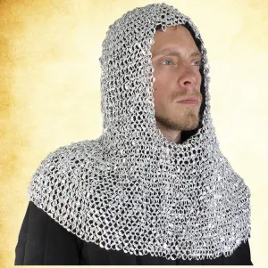 Riteted Aluminum Chainmail Coif