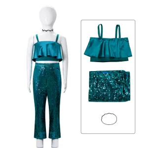 Ruby Gillman Teenage Kraken Cosplay Costume Girls Vest Pants Halloween Performance Suit