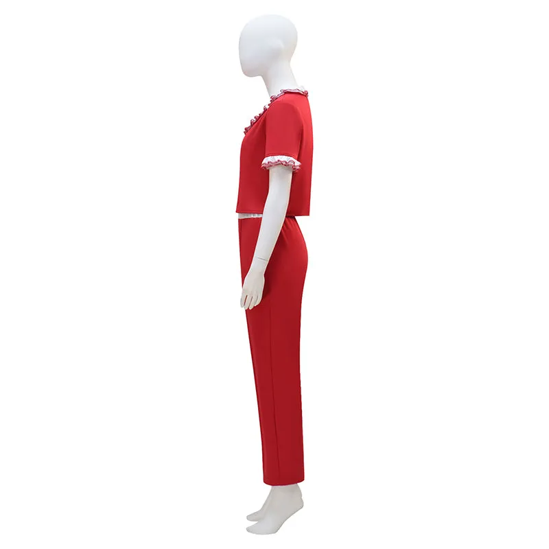 Sally o'malley Cosplay Costume Red Halloween Outfit ACcosplay