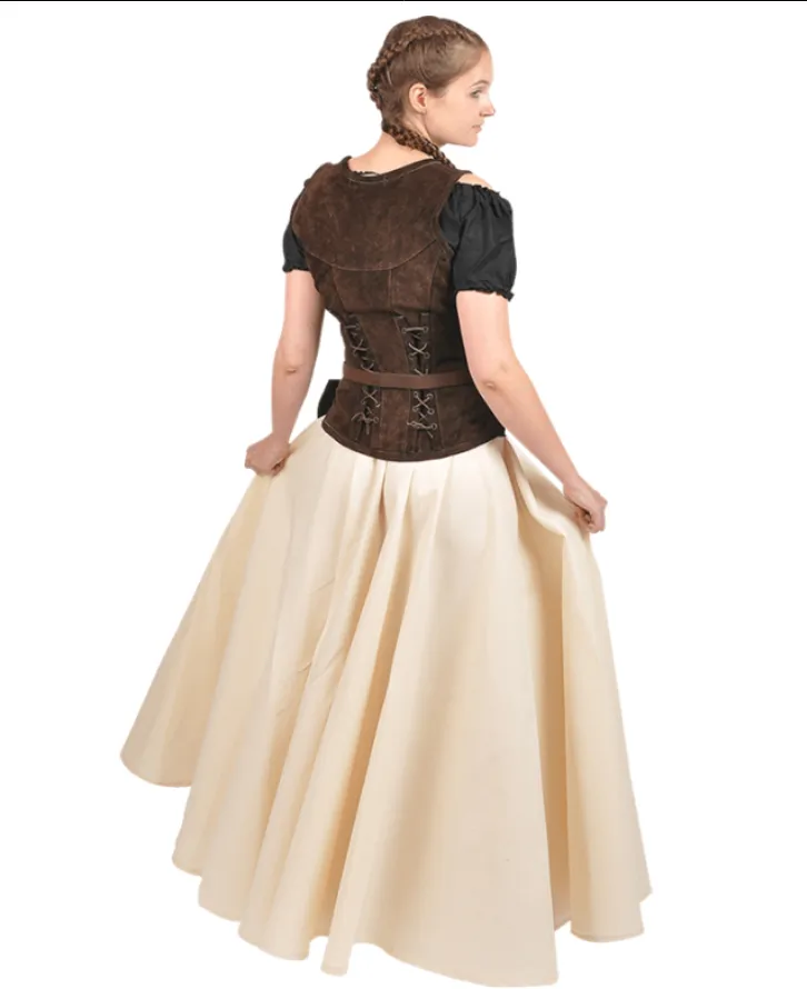Sarina Suede Bodice