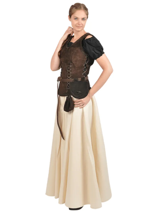 Sarina Suede Bodice