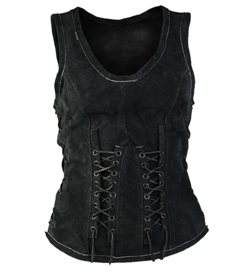 Sarina Suede Bodice