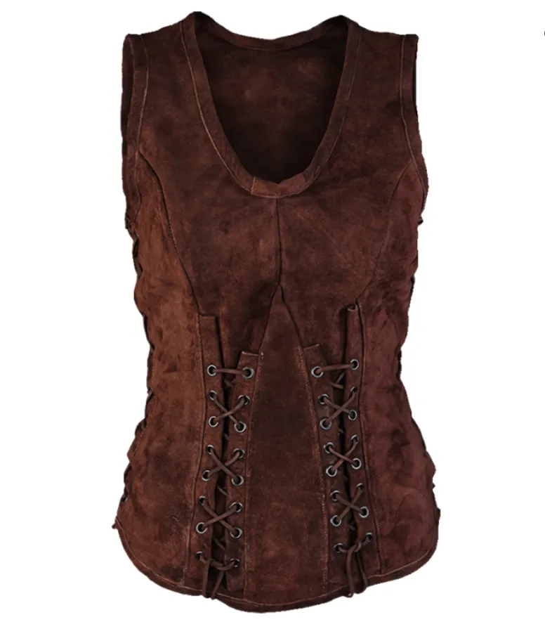 Sarina Suede Bodice
