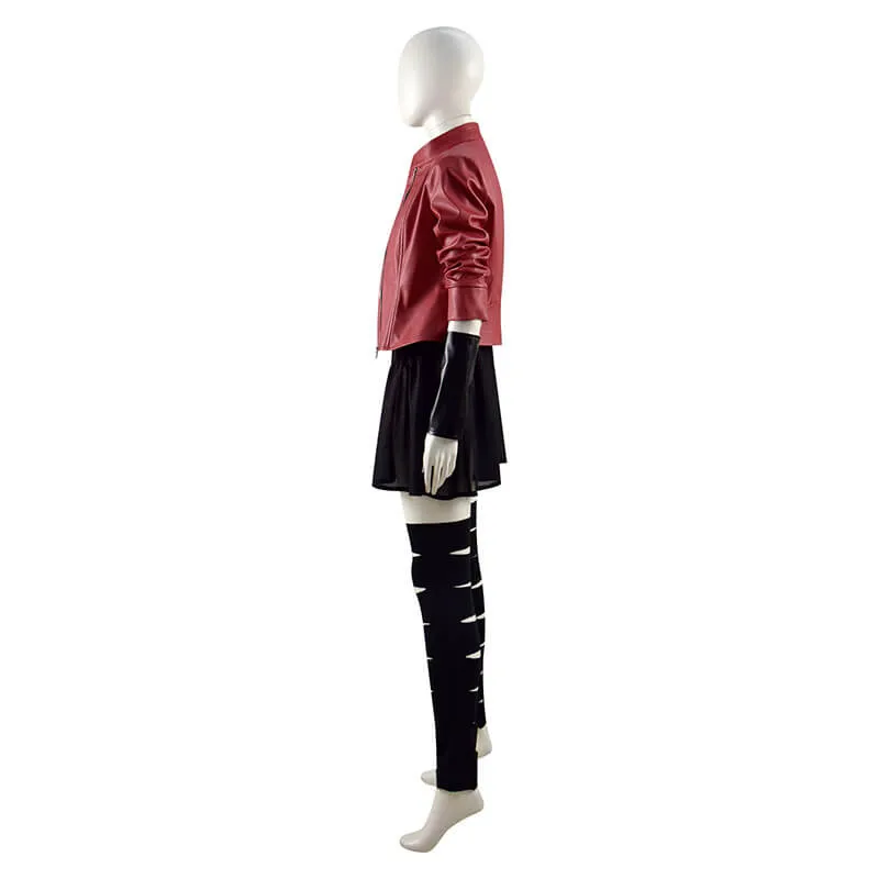 Scarlet Witch Red Jacket Avengers 2 Age of Ultron Wanda Maximoff Cosplay Costume