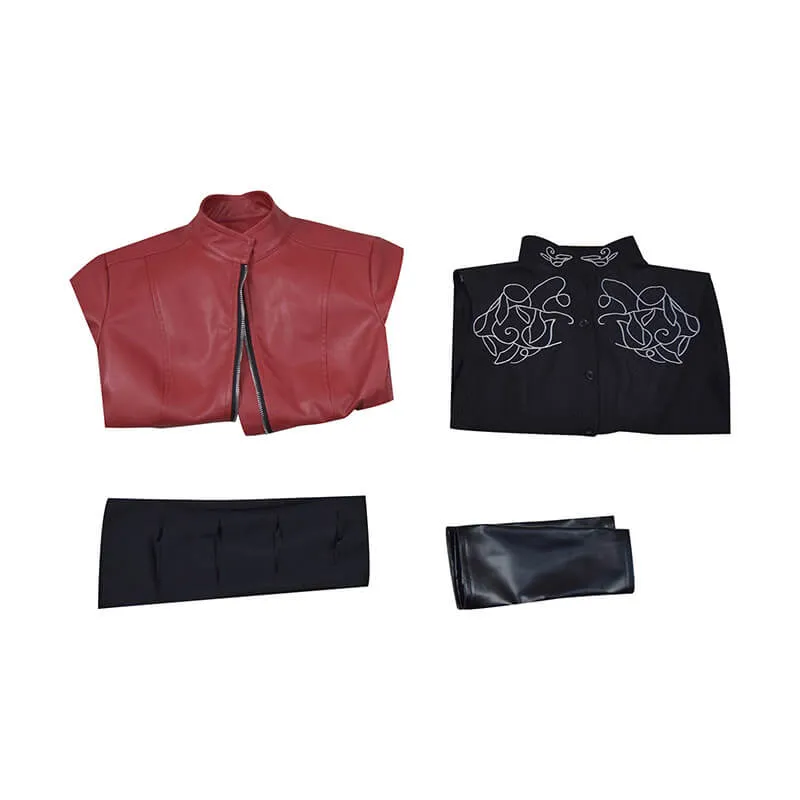 Scarlet Witch Red Jacket Avengers 2 Age of Ultron Wanda Maximoff Cosplay Costume