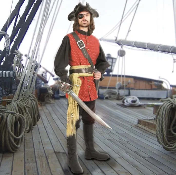 Scoundrel Long Pirate Vest