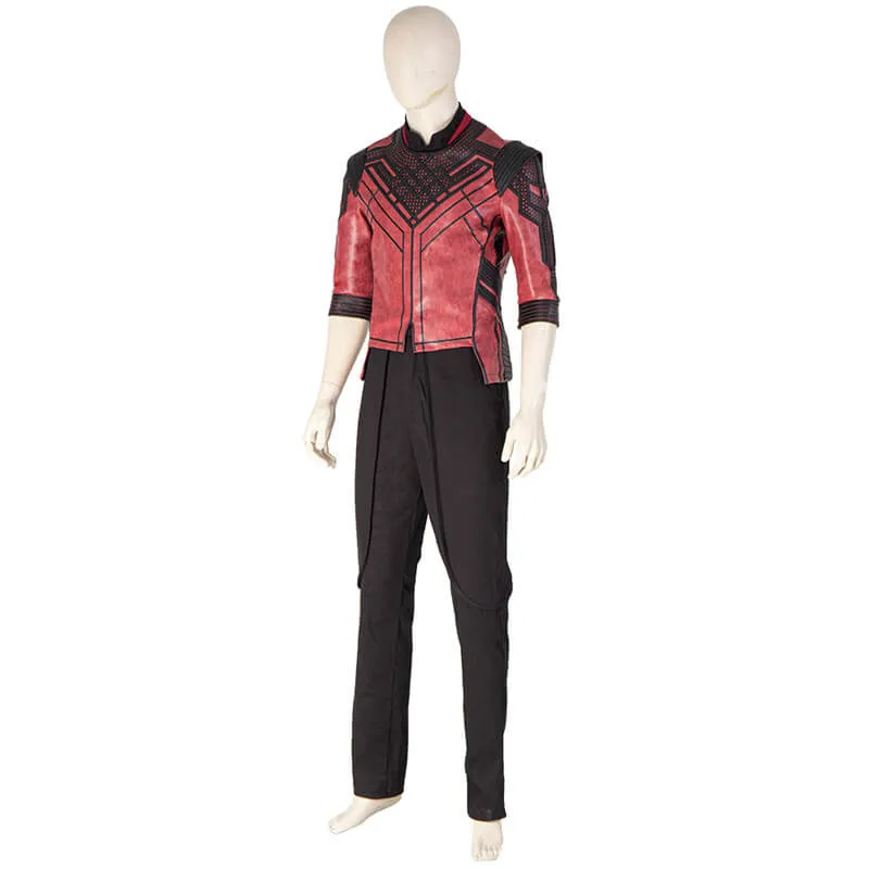 Shang Chi Costumes Red Jacket Master of Kung Fu Cosplay Outfit for Halloween ACcosplay