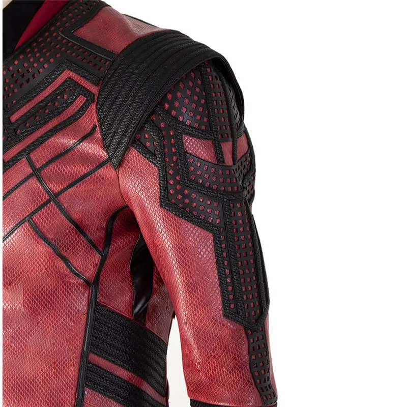 Shang Chi Costumes Red Jacket Master of Kung Fu Cosplay Outfit for Halloween ACcosplay