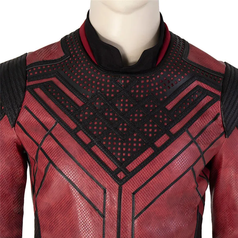 Shang Chi Costumes Red Jacket Master of Kung Fu Cosplay Outfit for Halloween ACcosplay